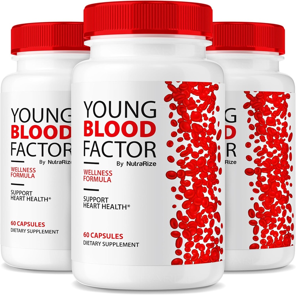 努特拉瑞兹(3包) 青血因子 Capsules - 官方血船清洁剂,保持健康稳定水平的所有自然补充剂,YoungBloud Factor支持药片审查(180 Capsules)