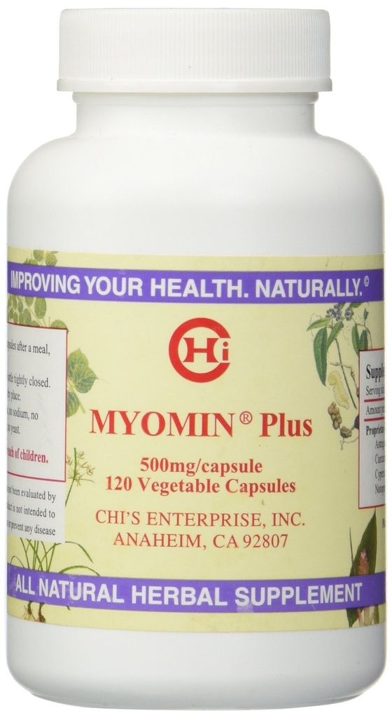 Chi's Entertainment Myomin Plus Capsules, 500mg, 120 Capsules (英语).