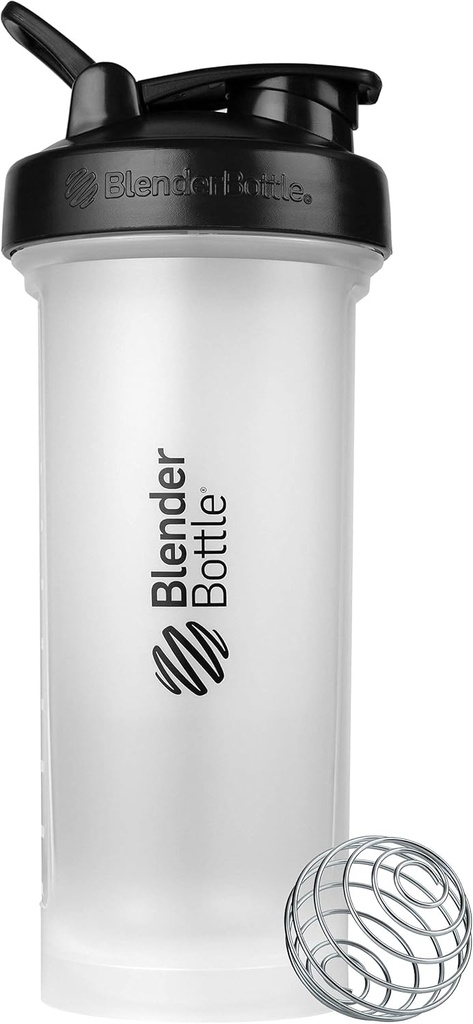 BlenderBottle Classic V2 摇摆瓶 完美地用于蛋白质摇摆和前置工作, 45-Ounce, Clear/Black