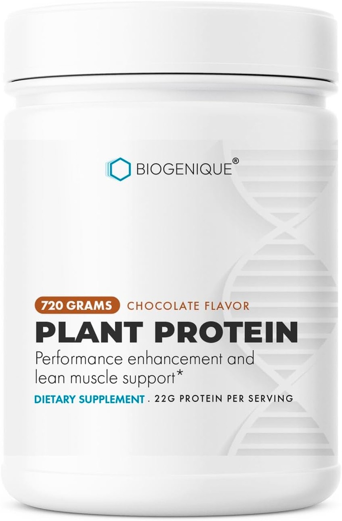 Vegan Protein Powder Chocolate, 22g Plant Based Protein, Organic Pea & Brown Rice Protein for Muscle Support and Recovery, Made in USA - Vegan, Non-GMO, Gluten Free