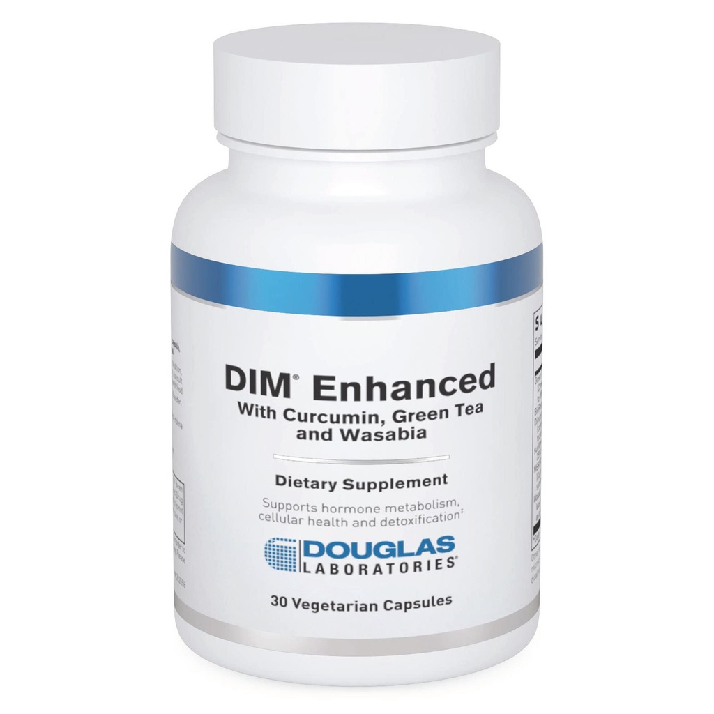 道格拉斯实验室 DIM 增强 - 支持荷尔蒙平衡,细胞健康与解毒* - 与抗氧化剂,绿茶提取剂和瓦萨比亚 - 30个植物卡普尔