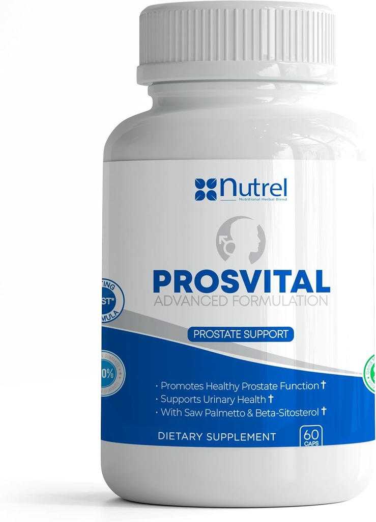 普通 Nutrel Prosvitar,《男子前列腺补充剂》,60 Capsules, Saw Palmetto和Beta Sitosterol, 《促进前列腺健康》