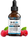 B12+ 液体维生素 B 复合补充剂 - B 复合维生素补充剂 - 2个月供应 - 能源支持补充剂 - Vegan - 非GMO - Gluten Free - 2 Fl Oz.
