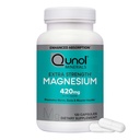 Qunol 磁性胶囊420mg,高吸收性镁补充剂,外加强度,骨骼和肌肉健康补充剂,120 Counter