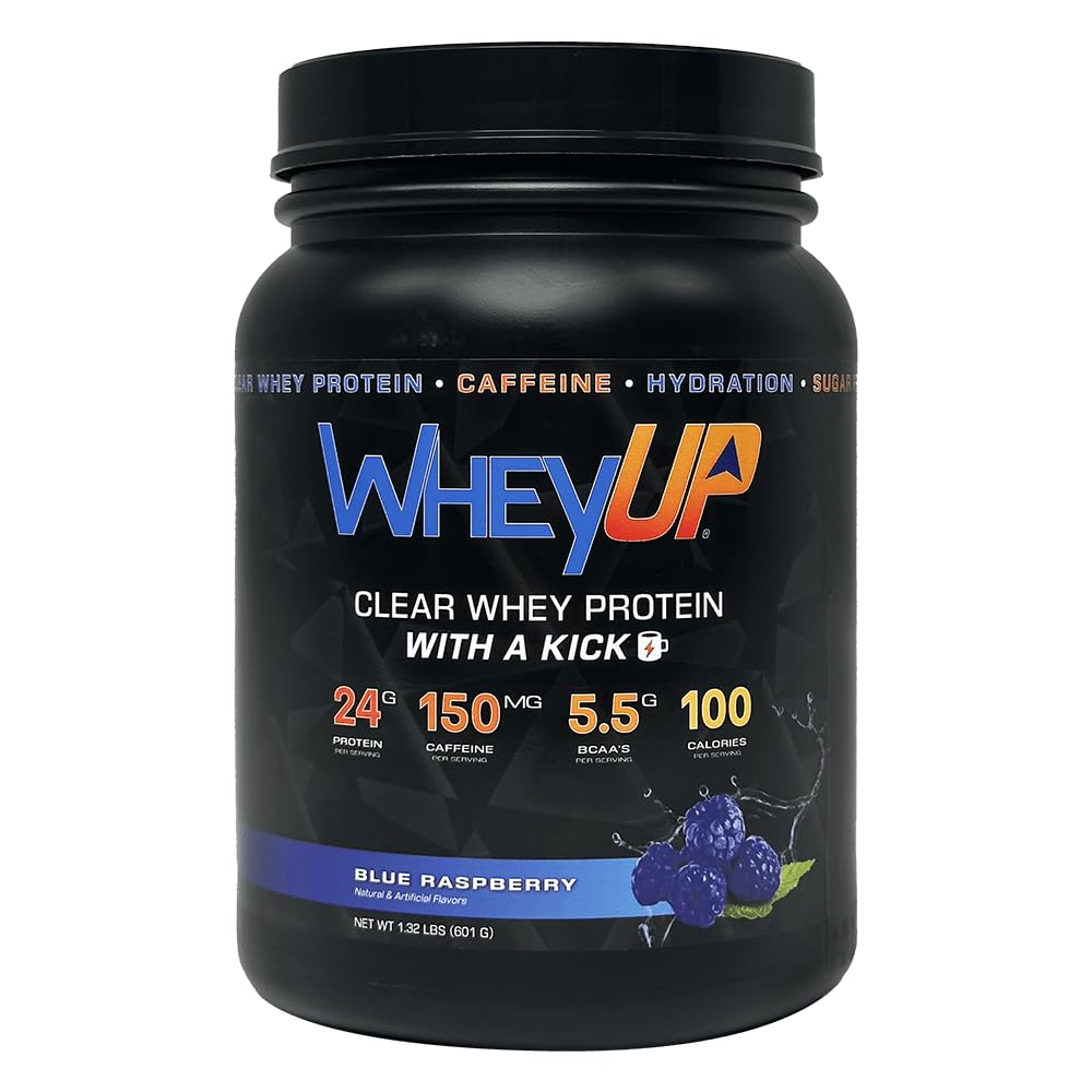 Lean Clear Whei Isolate - 24g蛋白+150mg Cafeine - 蓝莓 - 清除Whey蛋白粉 - 无糖 - Keto - 友谊 - 果汁 - Style Pre Per Working - 20 services