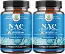 NAC Supplement N-Acetyl Cysteine 600mg - Vegan High Absorption NAC 600 mg Capsules - Glutathione Precursor for Liver Cleanse Detox & Repair Plus Lung Health and Immunity Support (180 Servings)