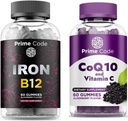 具有维生素B12的男女主码铁胶,[2 in 1] CoQ10 200mg & Vitamin C 250mg Gummys