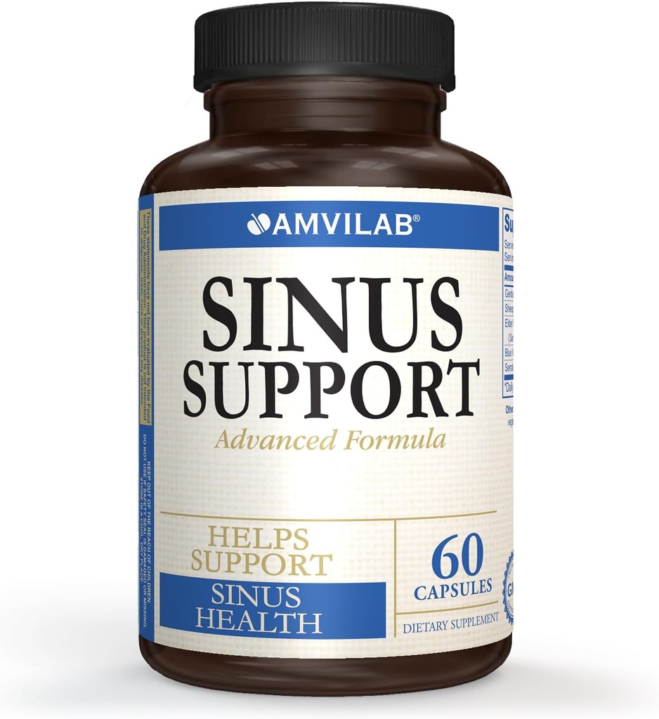 Sinus支持、高级公式、帮助支持Sinus健康,60 Capsules 1个月供应