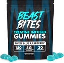 BEAST BITES - 克里塔丁浸泡液 - 5g Creapure Creatine Monohydrate Pervice - NSF体育认证 - 30名服务员