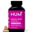 HUM Skinny Bird Green Tea Exceptite 对女性的支持,包括5HTP, Chromium, Caralluma Fimbriata, Gluten Free and Vegan, Green Tea Except Capsules Supples for Women, 90 Capsules