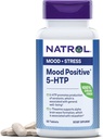 Natrol Mood阳性5-HTP和L-Thenine促进平衡的Mood和放松,50片,最多50天的供应