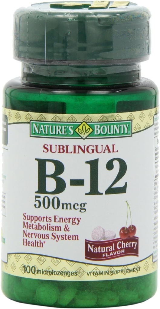 自然丰产维生素B-12 500毫克克,100 ea(3包)