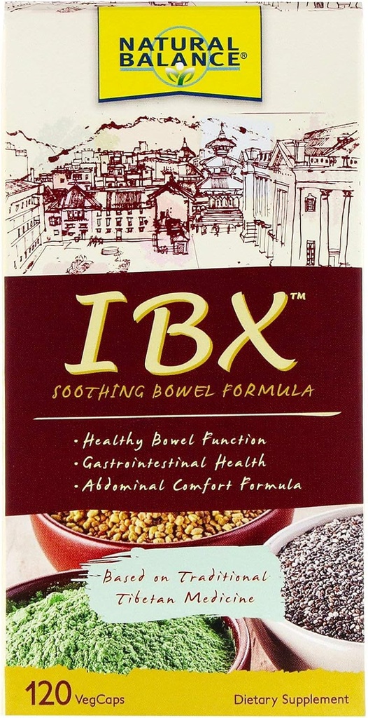 天然平衡 IBX 舒展鲍尔公式,120 Veg Caps