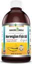 (原始内容存档于2018-03-04) (英语). Amazing Omega 挪威鱼油 16 Oz Supplement | 1625mg Omega - 3s, DHA, EPA per service | Fresh Orange Flavor | Non-GMO | Gluten Free