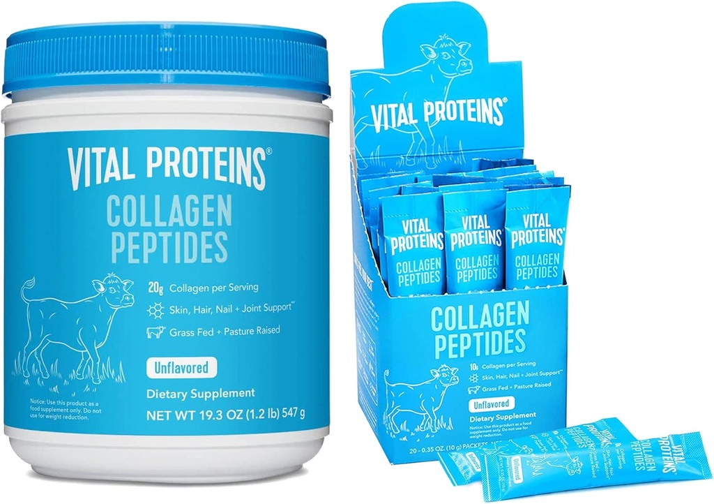 生命蛋白Collagen Peptides 粉末未味 19.3 OZ + 20 伯爵棒包