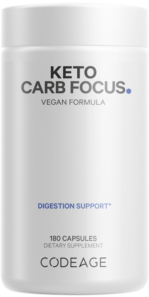 密码 Keto Carb, 白肾豆, 绿茶和肉桂酒补充剂, 三动作 Keto Cheet Vegan 药丸, Ketogency, 低碳糖, 3个月供应, 非GMO, Gluten- Free, 180 Capsules