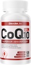 CoQ10-400mg-Softgels配有PQQ,BioPerine & Omega-3,Coenzyme Q10(Ubiquinone) 高吸附剂,强抗氧化剂,支持心脏和能量生产,120种服务品的补编