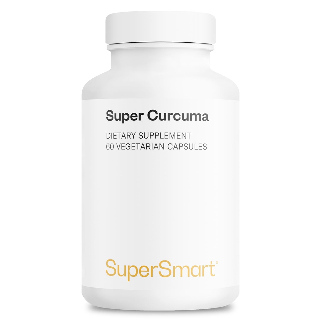 超级智能 - Super Curcuma 1000mg/日(高度吸收) - 专利的 Meriva Curcuma - Curcuma - Curcumin Phytosome QQ 60 蔬菜卡普尔 - 非 GMO