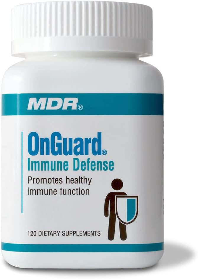MDR OnGuard Immune支助公式,临床证明为Maitake & Shitake蘑菇、Lo Han、Colostrum和专利莲花种子提取。 (120盖)