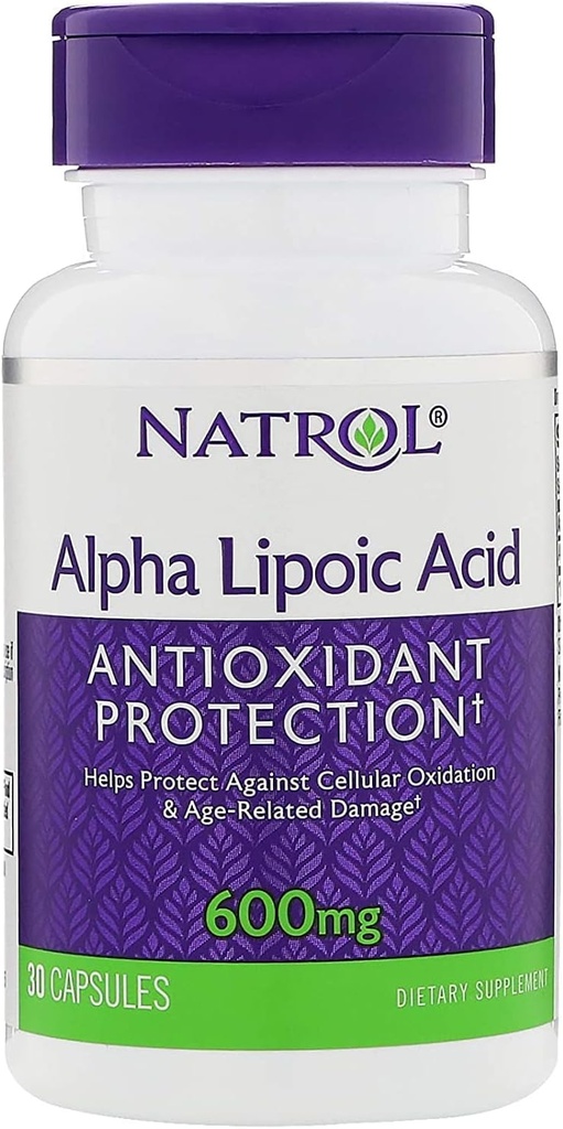 Natrol Alpha Lipoic Acid 600 Mg, 30个计数