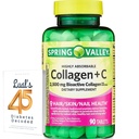春谷Collagen + C 片,用于头发/皮肤/奈尔健康,2500 mg,90 个计数,高抗药性,Collagen + 维生素C Bundle 与Luall的45个糖尿病解码