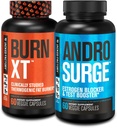 Jacked Factory Burning-XT 热致性脂肪燃烧器 - 耐重抑制剂 和 Androsurge 雄性雌激素阻塞器 - 睾丸酮助推器