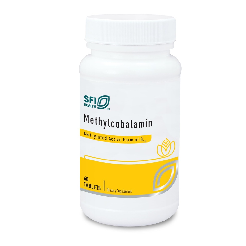 Klaire Labs SFI 健康 Methiccobalamin Lozenges - 用于认知和心血管支持、伪生和天然樱桃火焰的5 000毫克维生素B12(60个快速溶解片)
