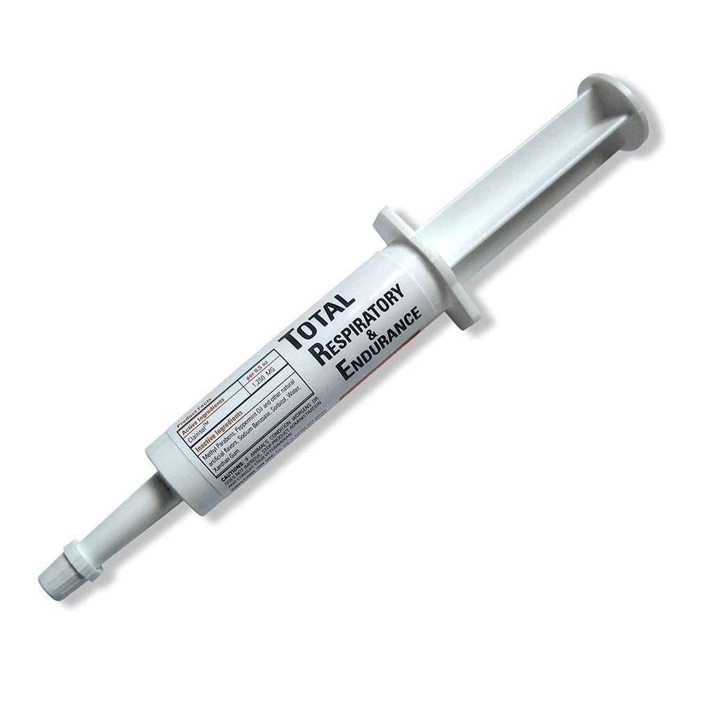 拉玛德总呼吸和耐力赛马,Equine维生素和辅料,兽用用品,配有Clairisol,Methy Parabens, Peppermint Oil & Sodium Benzoate 1/2 oz, 1-Pack