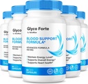 (5 Pack) Glyco Forte Capsules, 官方GlycoForte来维持整体健康, 所有支持血液流通的自然公式, Premium Glyco Forte Pastillas Review (300 Capsules)