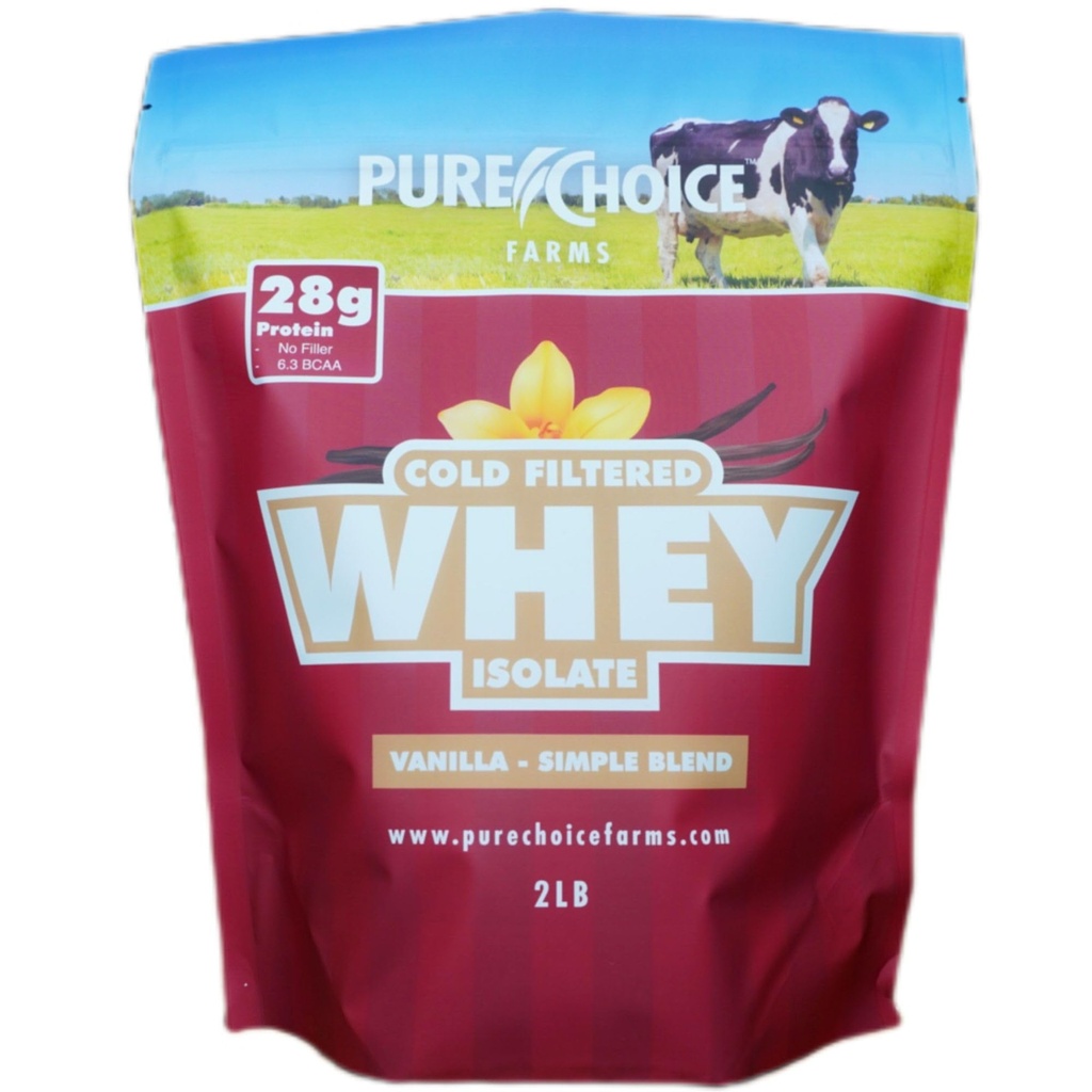 纯选择瓦尼拉Whey蛋白质隔离粉,28g蛋白质,未鉴定的Whey,3 Informedients,无填充剂或人工甜品. (瓦努阿图,2磅)