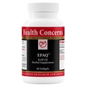 健康关注 EPQ – 脑健康支持补编 – 1000 mg of Krill Oil Pervice – 认知功能和心脏健康 – 中国草药补充剂 – 抗氧化剂和磷脂 – 60 Softgels