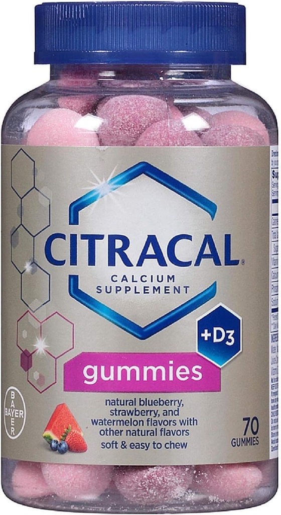 Citracal Calcium 补充 Gummys 70 ea(3包)