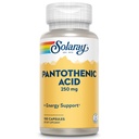 SOLARAY PANTOthenic酸 250mg →维生素B5 → 能量代谢,头发,皮肤,钉子和消化支持 → 100CT