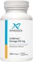 XYMOGEN CoQmax Omega 50 毫克 - CoQ10 + 鱼油 Omega 3 补充 - 双行动心脏健康支持 - Coenzyme q10 + 专用鱼油用于3X 更大吸收 EPA DHA(120软胶)