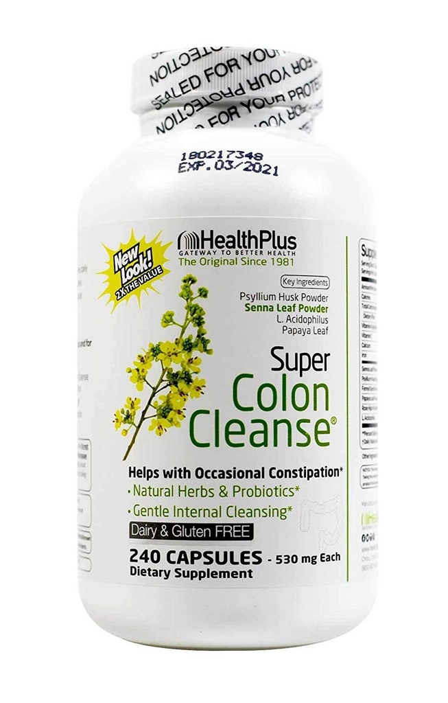 健康加超Colon cleanse, Capsules Laxative, 240国
