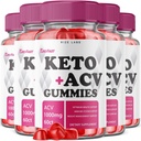 rize 实验室 - Pro Fast Keto+ACV Gummys for Advanced Wight Loss, All Natural Keto Plus Apple Vider Vinegar 1000mg 补编,帮助减少贝利脂肪,为额外力量(300古米)