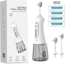 Luckin smile Nasal 灌溉系统,鼻咽机用于消毒,3个压力 Sinus Rinse IPX7 防水自动Neti Pot,配有40个 Saline Packets 300ML 大型旅行和家用坦克