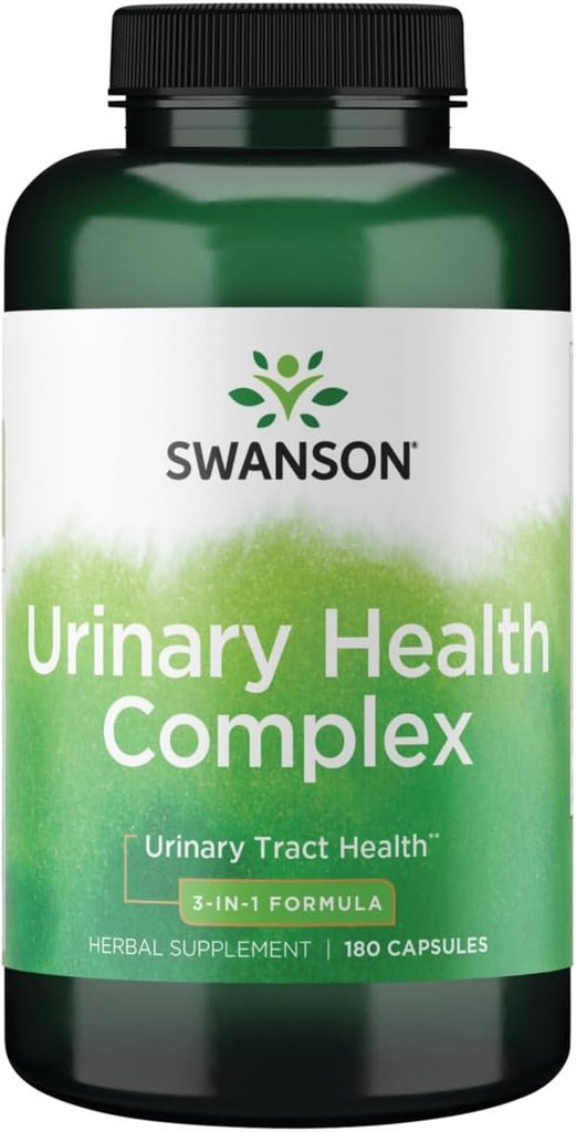 Swanson Urinary 健康综合体 三联草药保护 Urinary Bladder 健康支持 180 Capsules