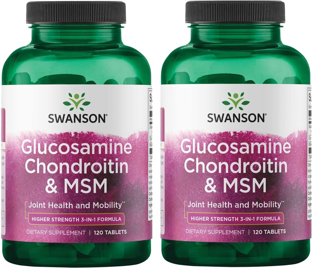 Swanson Glucosamine Chondroitin & Msm 500/400/200 千兆克 120 塔布(2包)