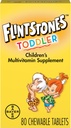 火药石(Flintingstones) 可嚼的托德勒维生素(Toddler Vitamins) 托德勒维生素(Multivitamin for Toddlers with Vitamin C, Vitamin D, Folate & more, 80cmt)