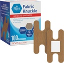 MED PRIDE 100 Sterile Fabric Fingest, Finging, and Knuckle Bandages - 乳胶和橡胶无假发性,1.5in X 3in