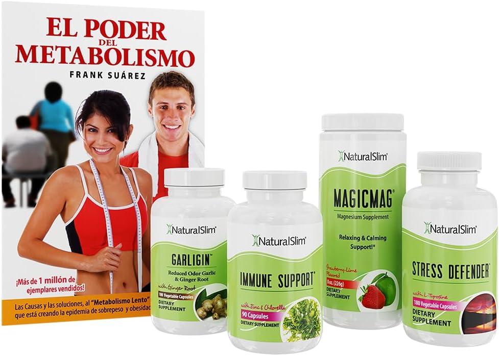 NaturalSlim Immune支持套件 - 完整的一套Immune系统助推器补充件 - 健康维生素和矿物包促进你的豁免 - 帮助增强身体的自然健康保护