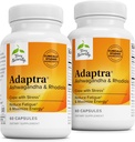 Terry自然适应 -- -- 支持肾上腺体健康的补充 -- -- Ashwagandha 补充 Rhodiola Rosea 提取 -- -- 支持能量和浓度的草药补充 -- -- 60 Capsules(2包)