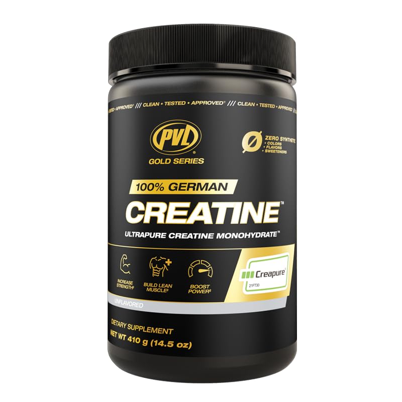 PVL Creapure Creatine Monohydrate, 100% German, Unflavoured, 410 g