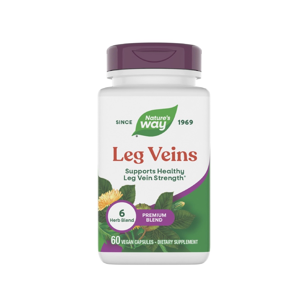(原始内容存档于2019-09-25) (英语). Nature's Way Leg Veins, Supports Health Leg Vein Strict *, 6-Herb Blend, Horse Chestnut screw and Dandelion Supplement, Gluten Free, 60 Vegan Capsules (Package May Vary).