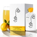 LEMON & CO. Liquid Collagen for Women 柠檬Collagen 水混合剂与 5000mg 海洋Collagen Peptides,有机柠檬和维生素 C → Daily Elixir for Skin, Nails, hair, Gut → | 无防腐剂,无糖