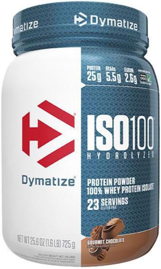 Dymatization ISO 100 水解 Whey蛋白隔离剂 - Gourmet巧克力 1.6磅