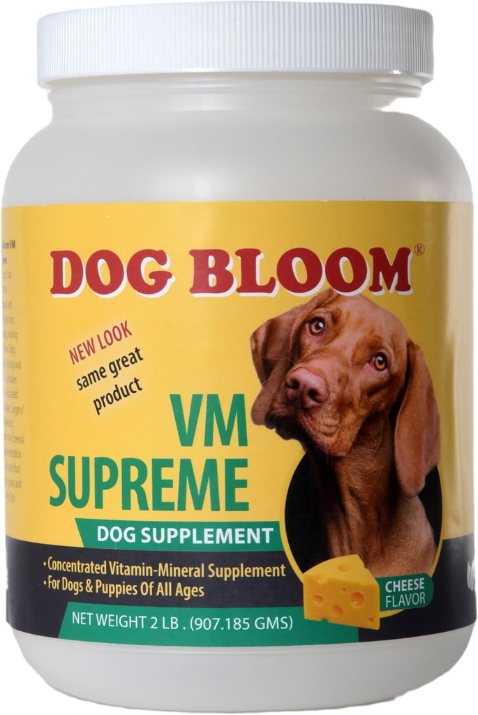 VM Supreme QQ 狗的终极维生素和矿物补充 QQ 真正的奶酪 Flavor QQ(32 oz. 2 lbs.)