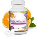 Zahler Melatonin 5 mg 平板电脑 - 快动作 Chewable Melatonin 5 mg 平板电脑 - 美味橙色火焰 - 支持休息和优质睡眠 - Kosher Non GMO 在美国饮食补充中制作, 60 counter