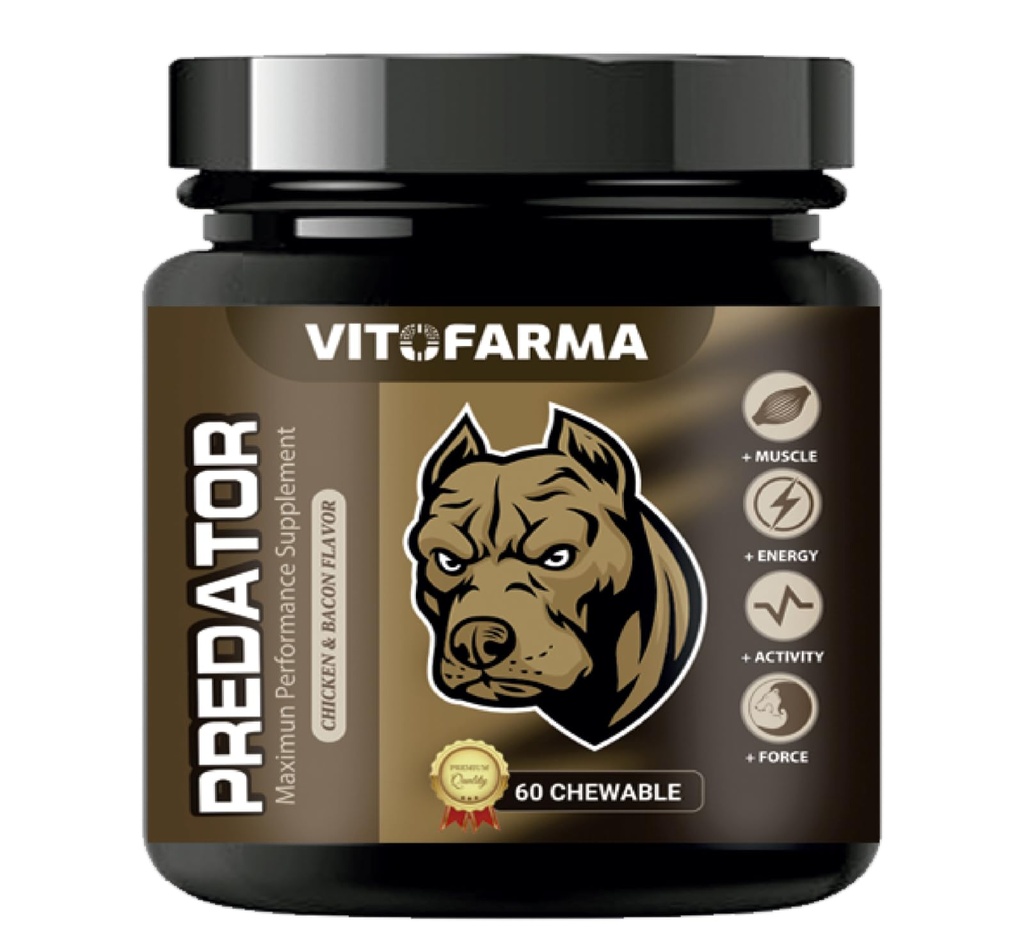 Predator Muscle Builder Chewable Tables for Dogs - 犬犬增益补品 - 60个标签